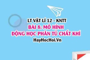 Lý thuyết Vật lí 12 Kết nối tri thức bài 8: Mô hình động học phân tử chất khí: chuyển động Brown, khí lí tưởng